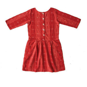 Ace & Jig knee-length Arbor dress S Cardinal red